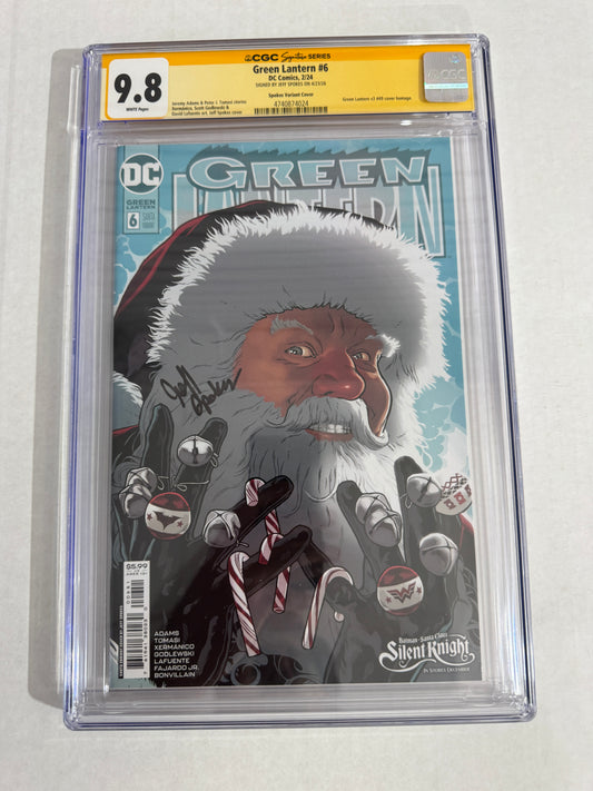 GREEN LANTERN #6 9.8 CGC SS Jeff Spokes Silent Knight Variant SIGNED