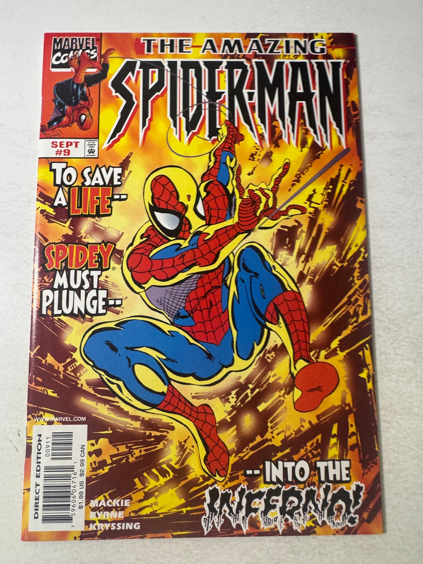 AMAZING SPIDER-MAN #9 Vol 2 NM John Byrne Cover