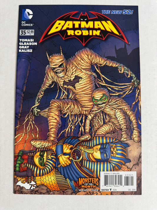 BATMAN & ROBIN #35 Vol 2 NM Burnham Monsters of The Month Variant