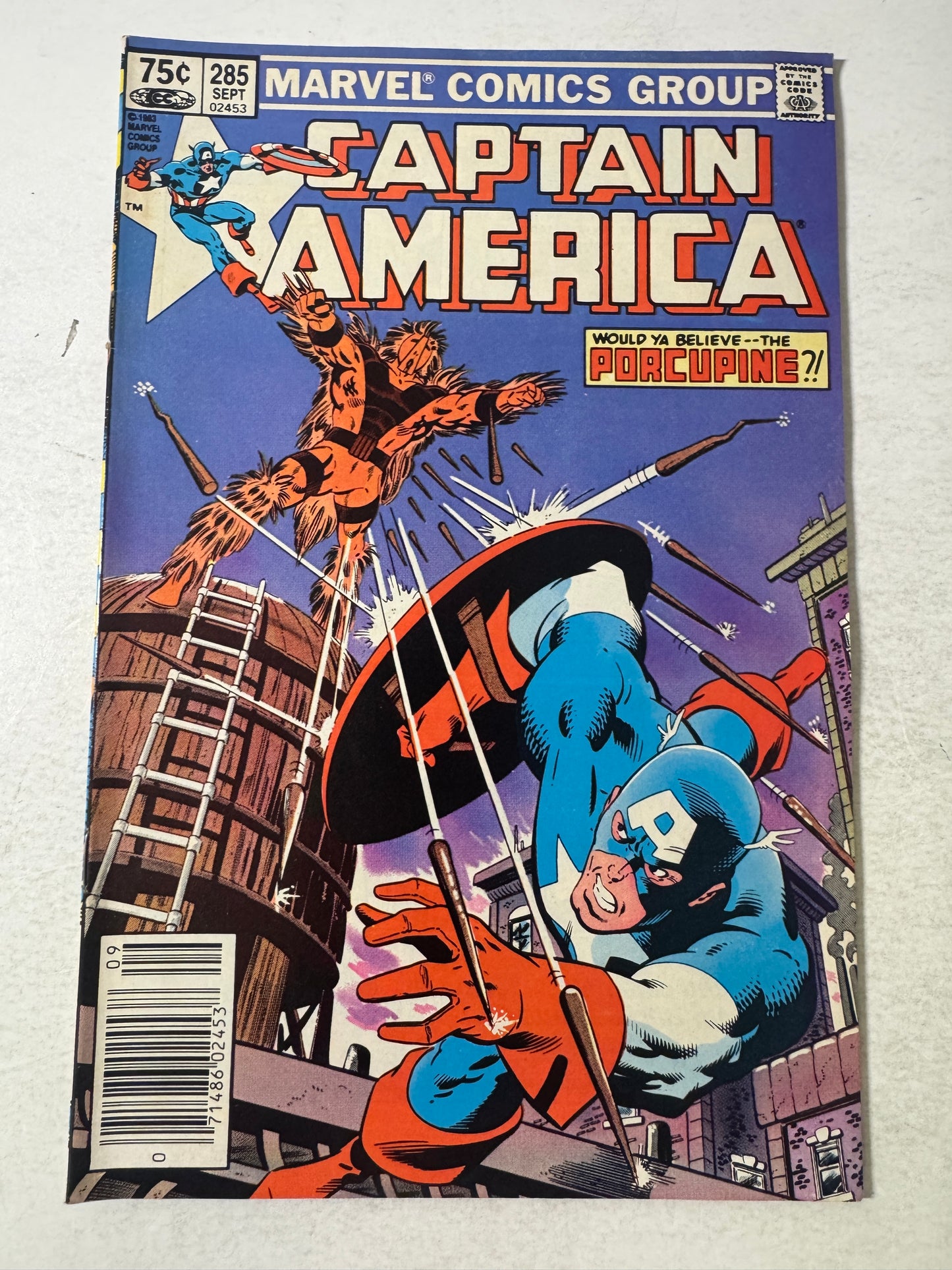 CAPTAIN AMERICA #285 FN+ Mike Zeck Cover CANADIAN PRICE VARIANT