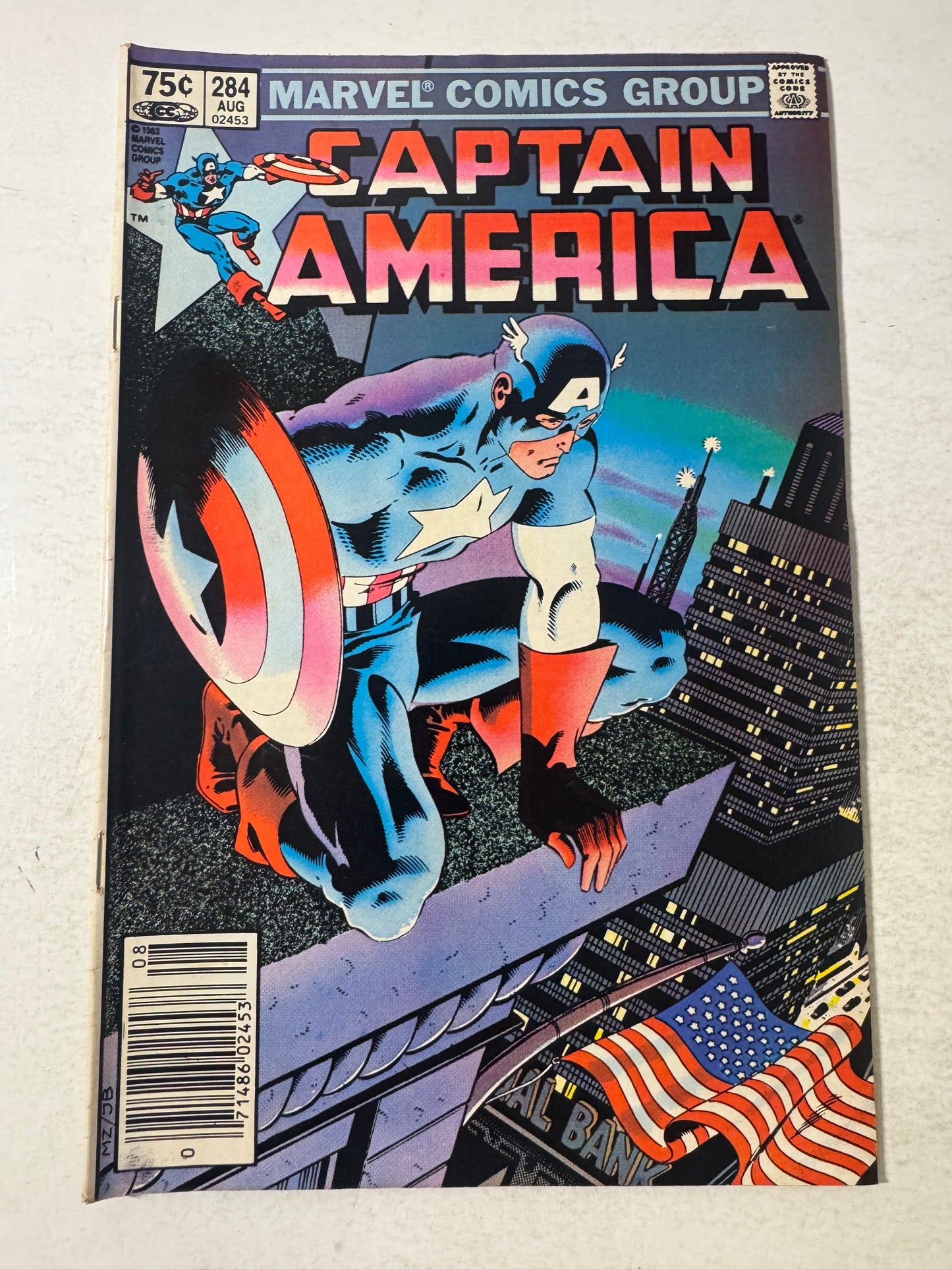 CAPTAIN AMERICA #284 FN- Mike Zeck Cover CANADIAN PRICE VARIANT