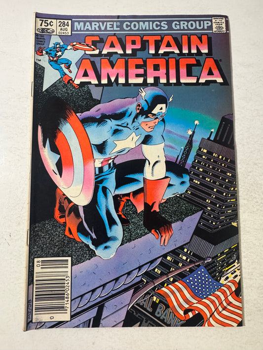 CAPTAIN AMERICA #284 FN- Mike Zeck Cover CANADIAN PRICE VARIANT