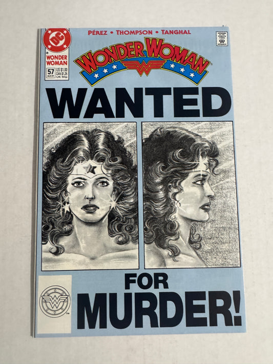 WONDER WOMAN #57 Vol 2 NM George Perez Cover