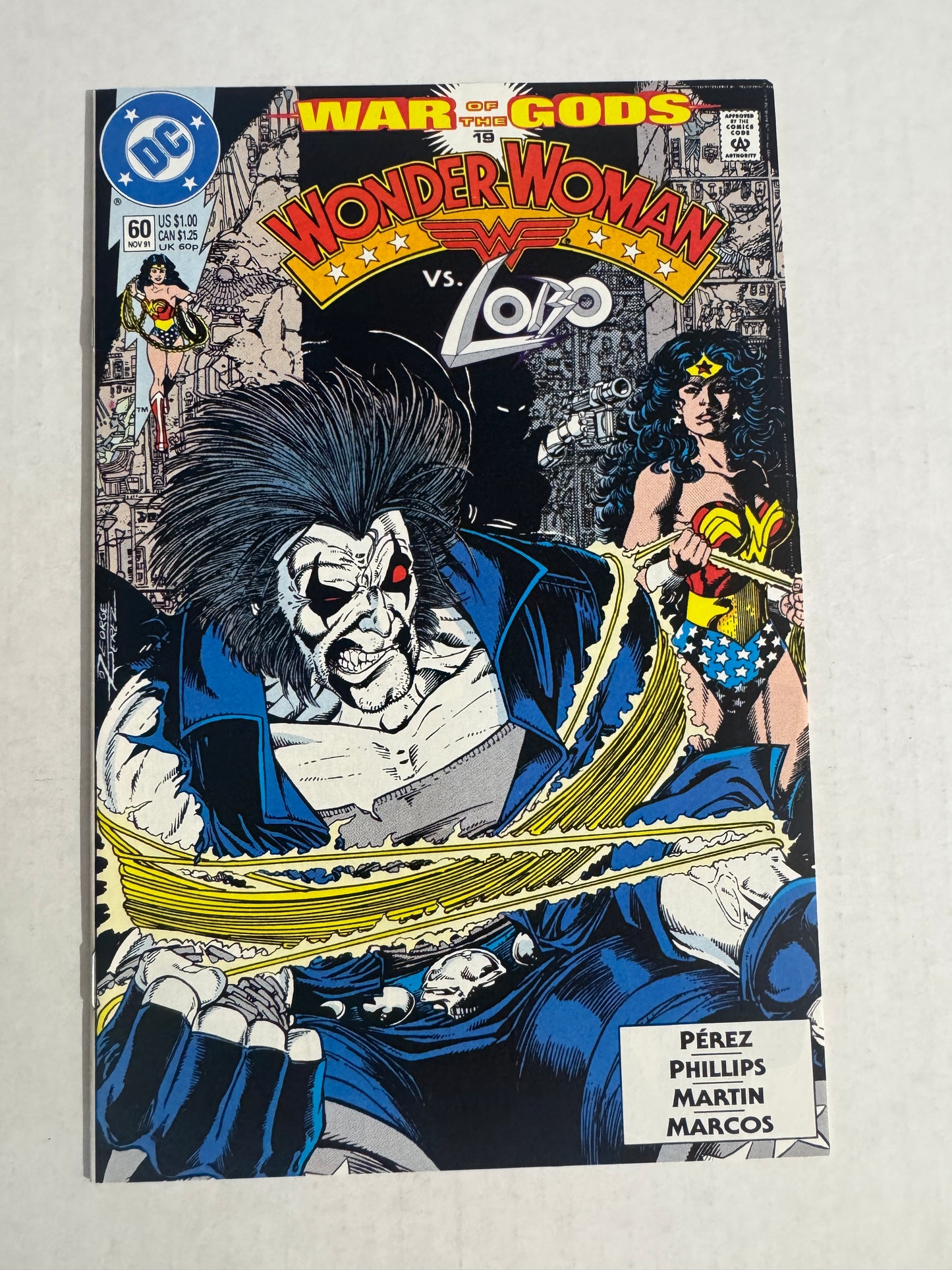 WONDER WOMAN #60 Vol 2 NM George Perez Cover