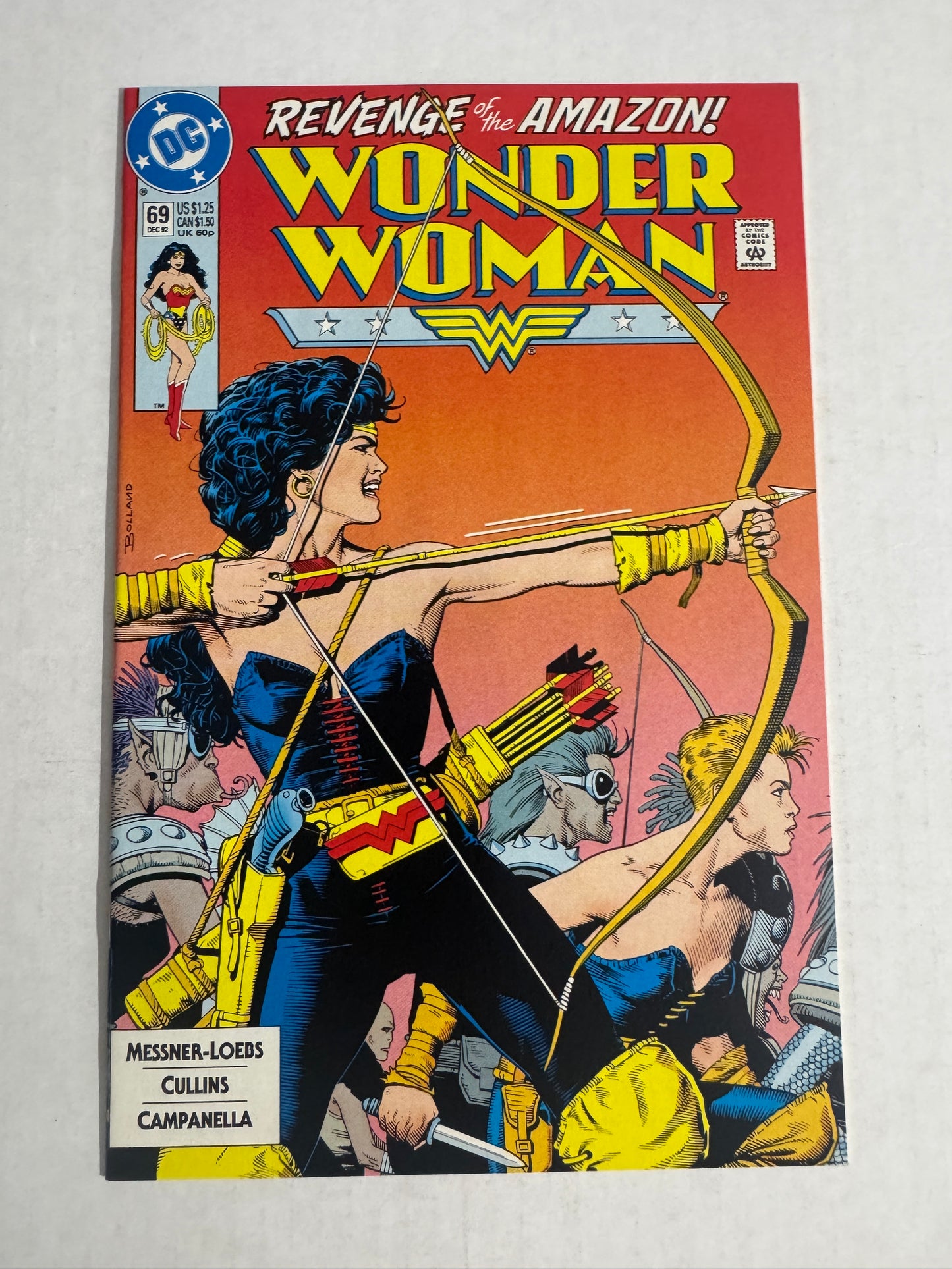 WONDER WOMAN #69 Vol 2 NM- Brian Bolland Cover