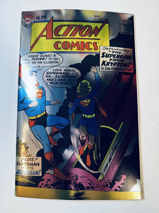 ACTION COMICS #252 NM 2025 Foil Facsimile Variant