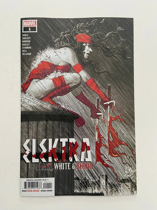 ELEKTRA Black White & Blood #1 NM John Romita Jr Cover