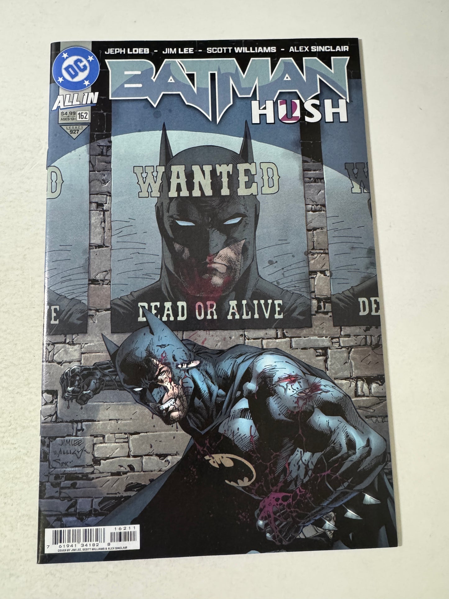 BATMAN #162 Vol 3 NM jim Lee Cover
