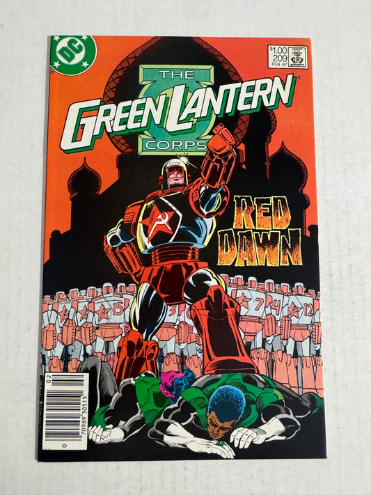 GREEN LANTERN CORPS #209 NM- CANADIAN PRICE VARIANT