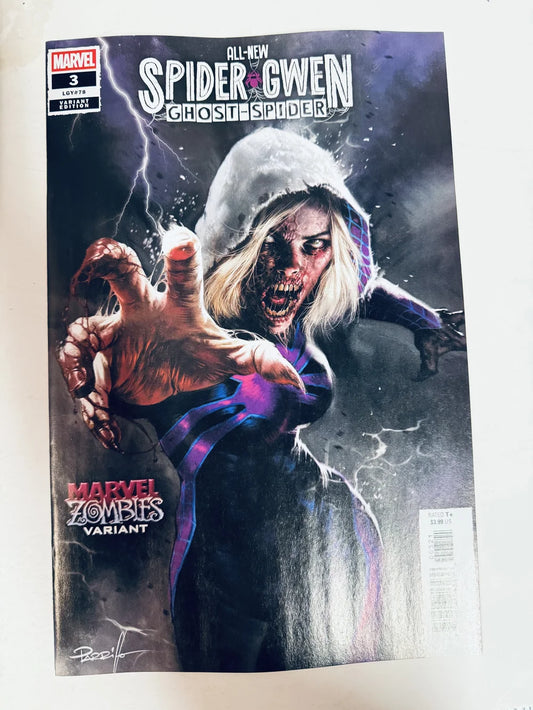 ALL-NEW SPIDER-GWEN GHOST-SPIDER #3 NM Marvel Zombies Lucio Parrillo Variant