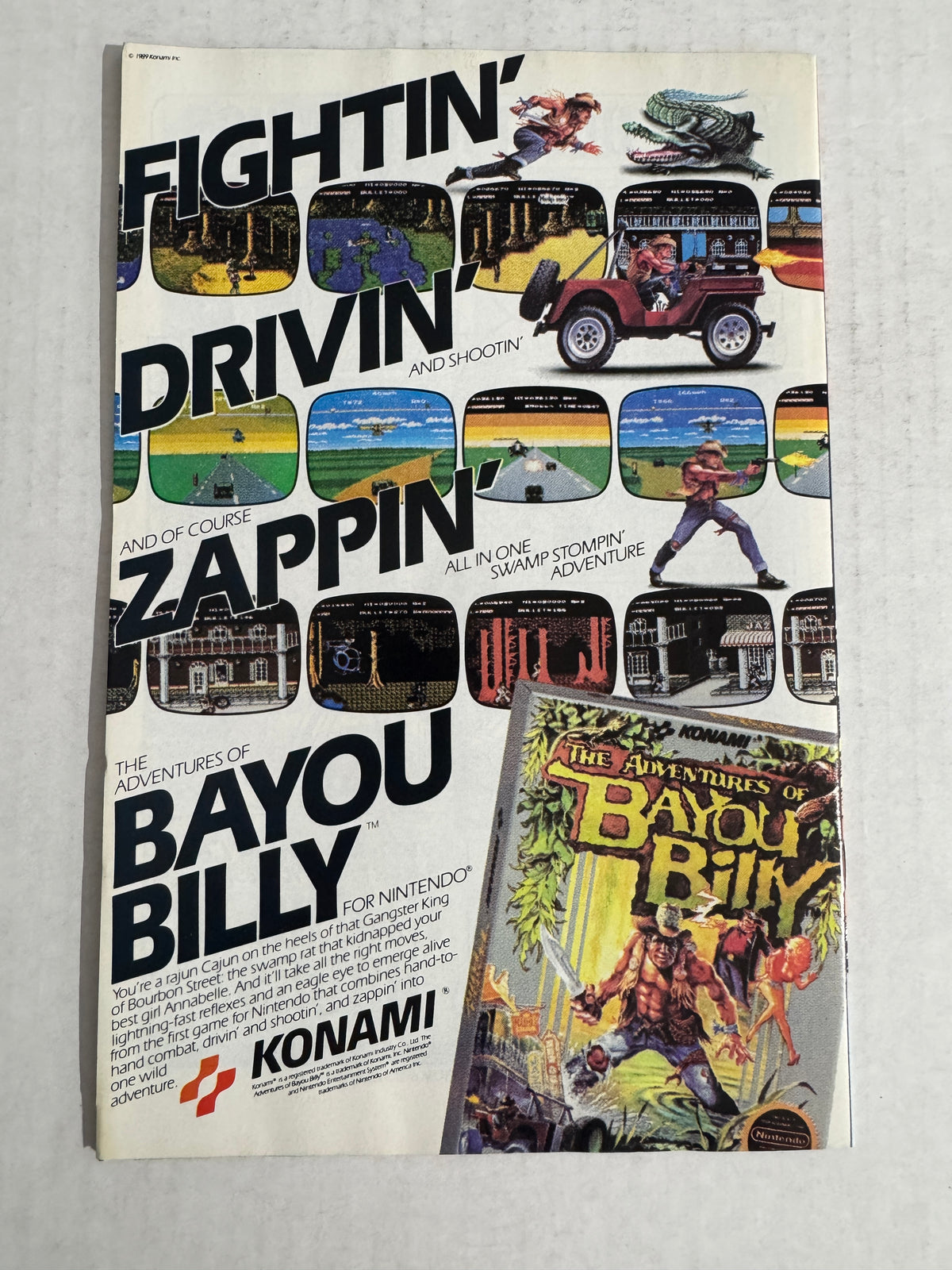 ADVENTURES OF BAYOU BILLY #1 VF+ CANADIAN PRICE VARIANT