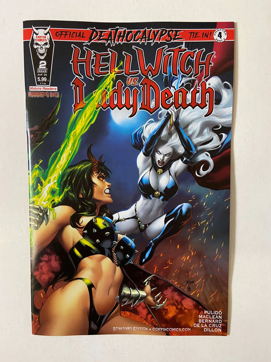 HELLWITCH VS LADY DEATH Wargasm #2 NM