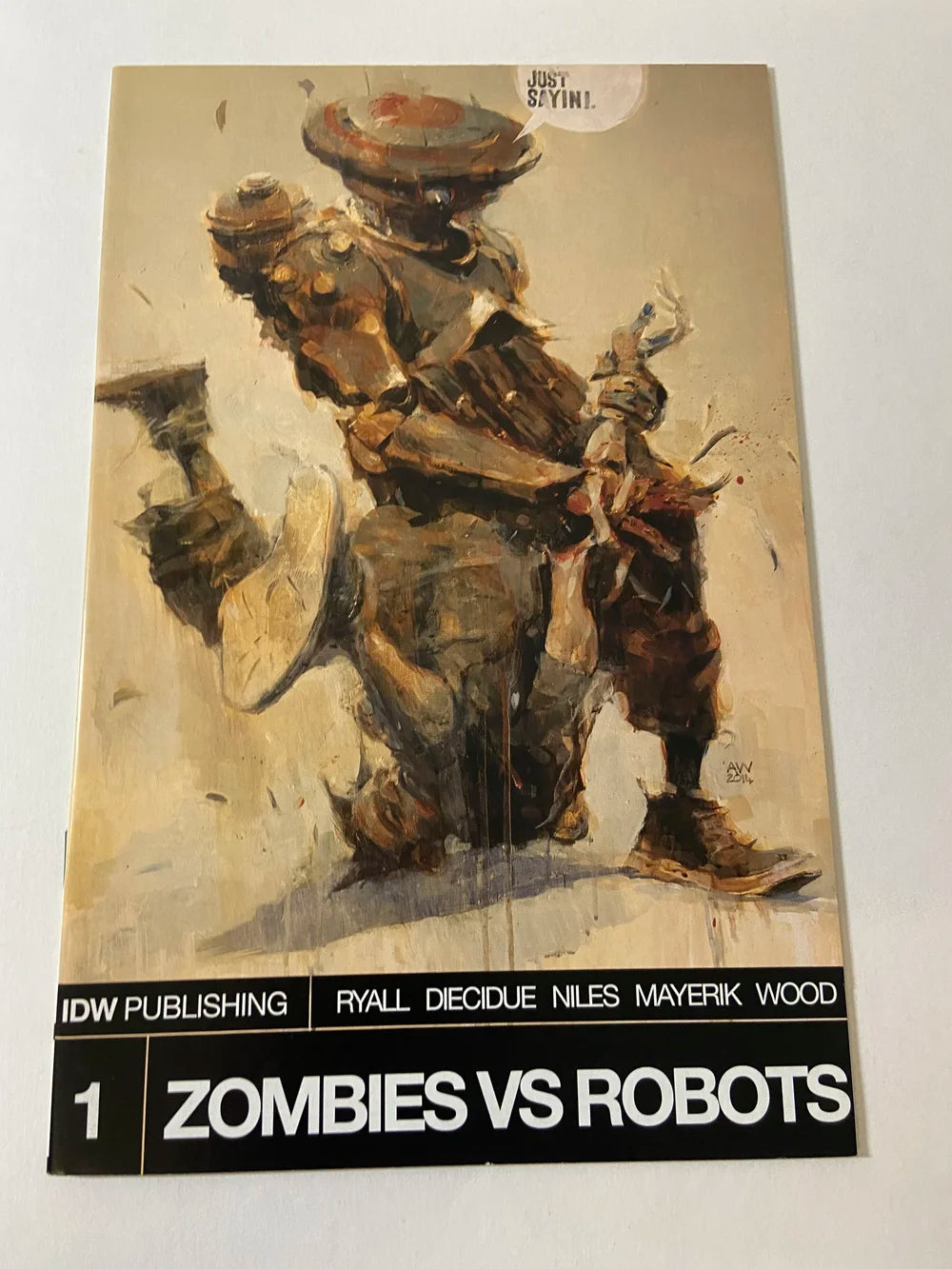 ZOMBIES VS ROBOTS #1 Vol 2 VF Ashley Wood Cover