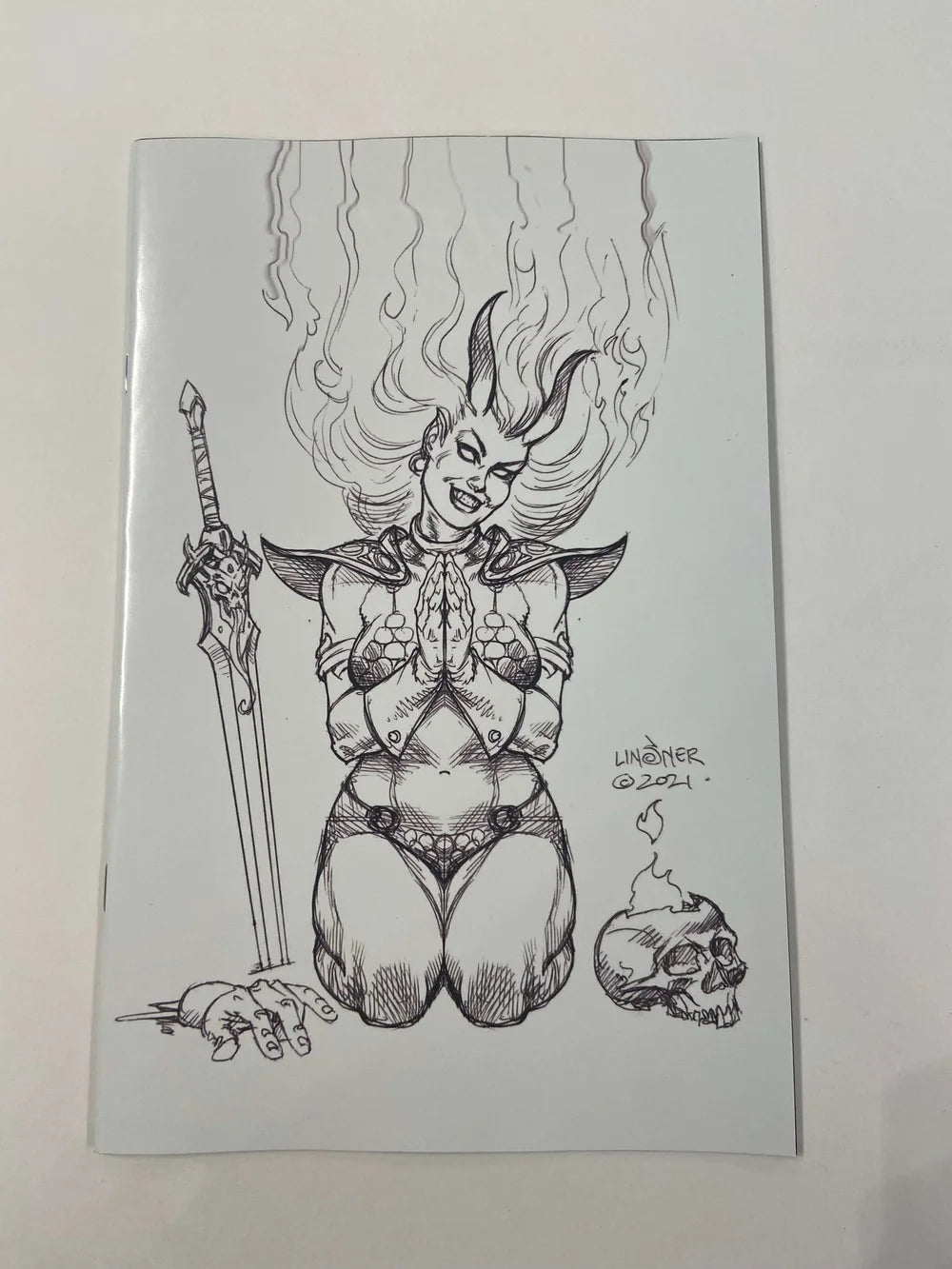 HELL SONJA #1 NM 1:15 Joseph Michael Linsner B/W Sketch Variant