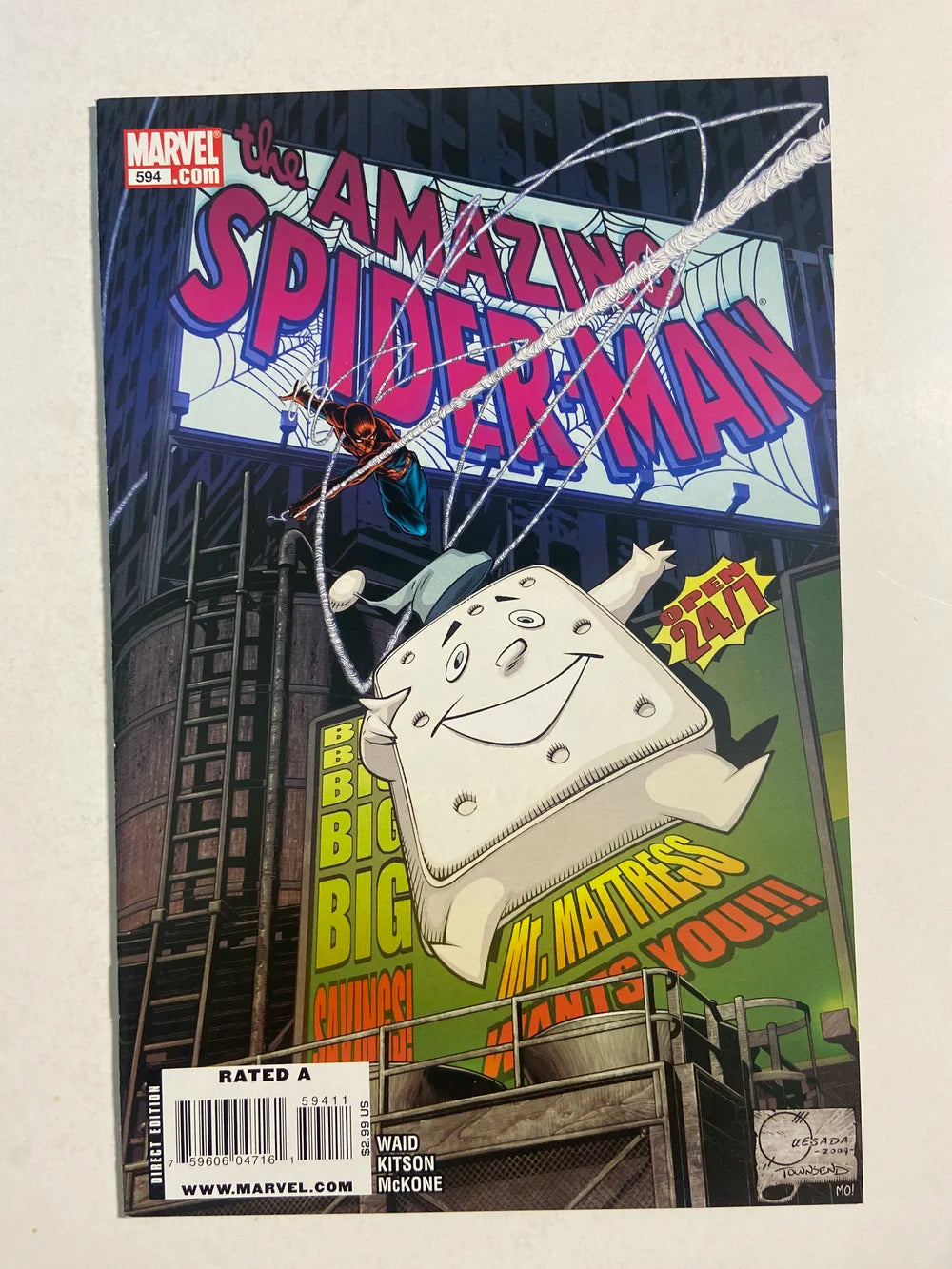 AMAZING SPIDER-MAN #594 NM-  Joe Quesada Cover