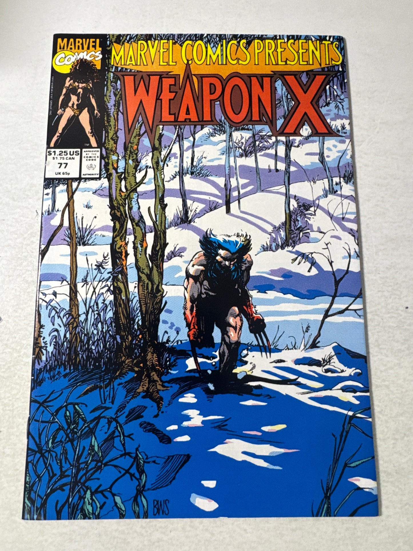 MARVEL COMICS PRESENTS #77 NM- Barry Windsor Smith Cover