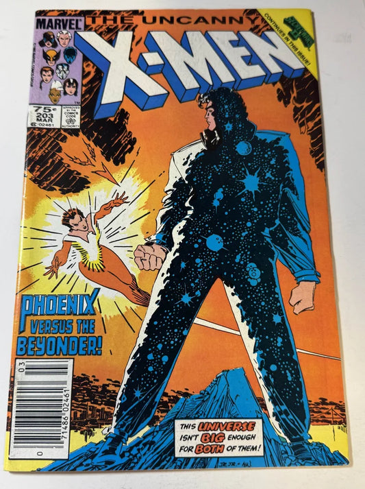 UNCANNY X-MEN #203 VF CANADIAN PRICE  VARIANT