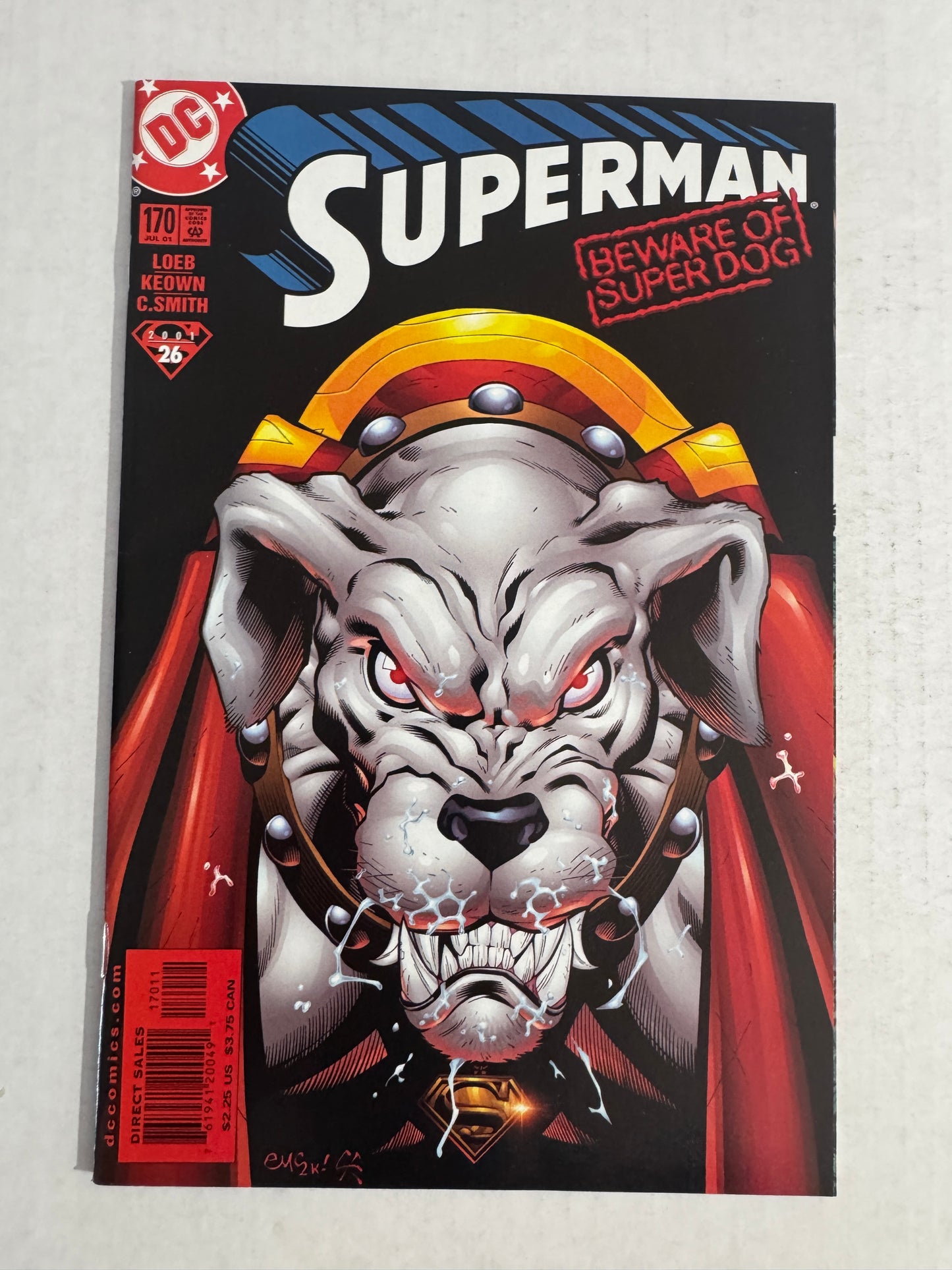 SUPERMAN #170 Vol 2 NM- Ed McGuinness Cover 1ST APPEARANCE