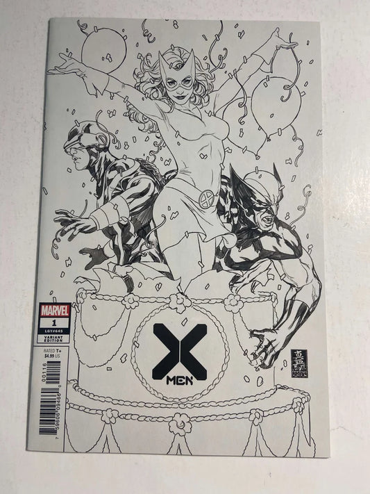 X-MEN #1 Vol 4 NM B/W Mark Brooks VARIANT