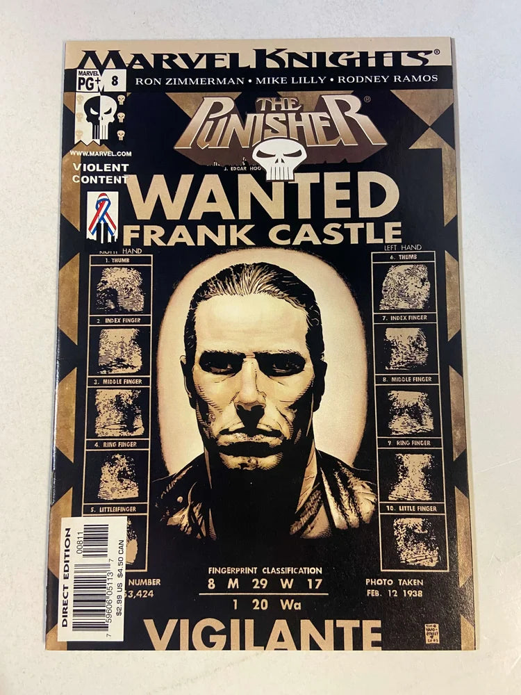 PUNISHER #8 Vol 6 NM Tim Bradstreet Cover
