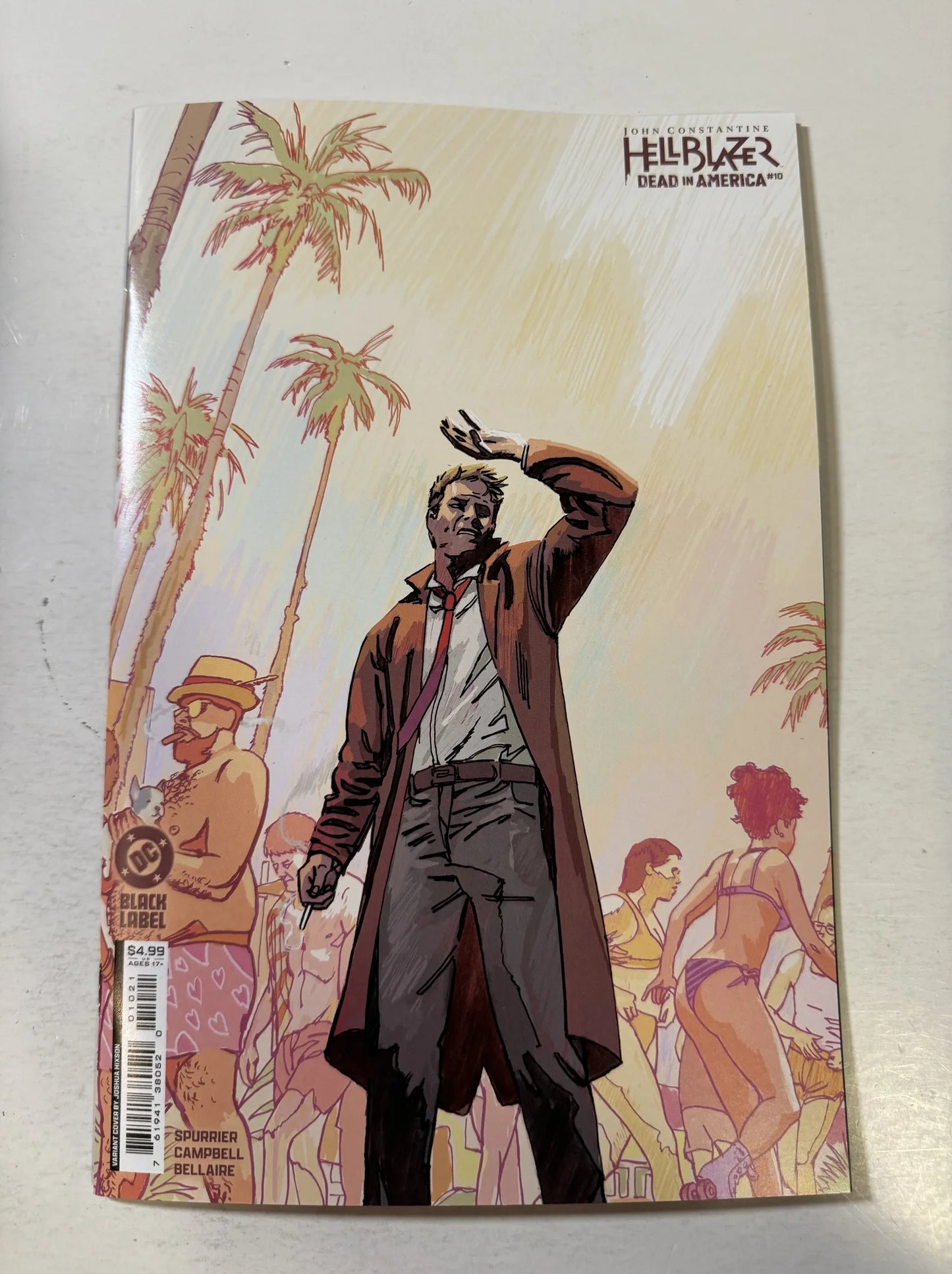 JOHN CONSTANTINE HELLBLAZER Dead In America #10 NM Hixon Variant
