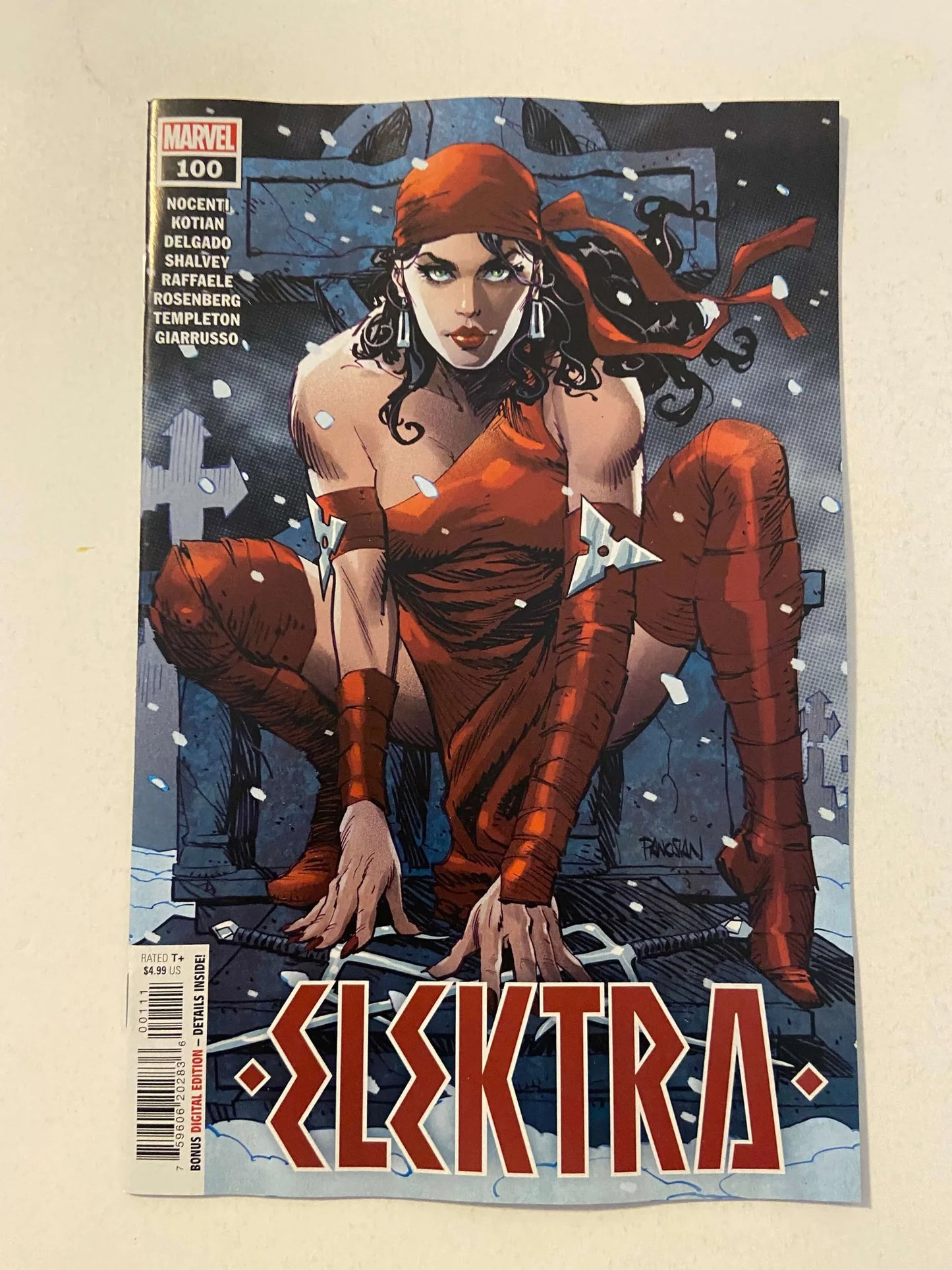 ELEKTRA #100 Dan Panosian Cover