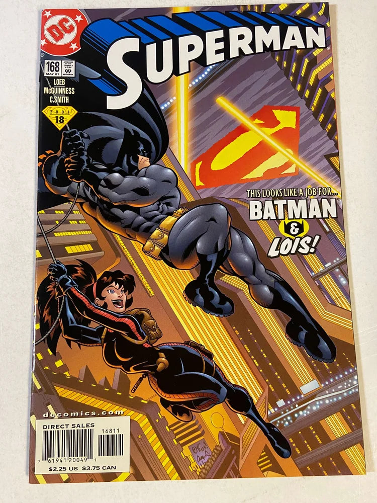 SUPERMAN #168 Vol 2 NM Ed McGuinness Cover