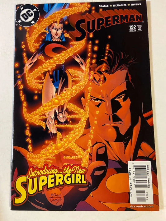SUPERMAN #192 Vol 2 NM 1ST APPEARANCE