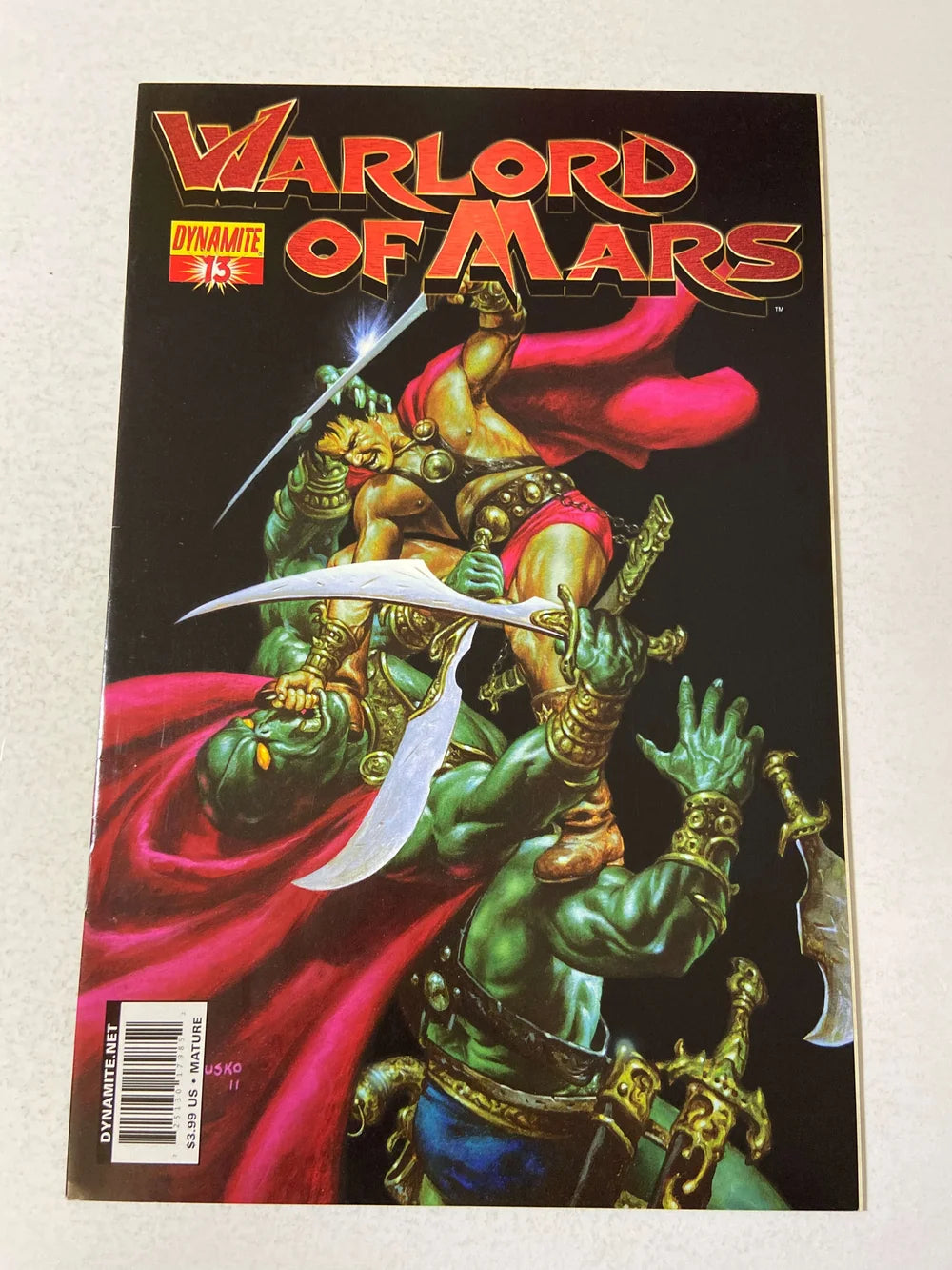 WARLORD OF MARS #13 VF+ Joe Jusko Cover (Dynamite)