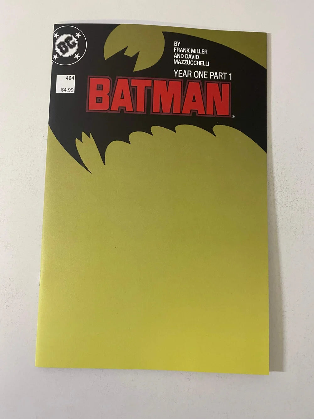 BATMAN #404 NM Facsimile Blank Variant