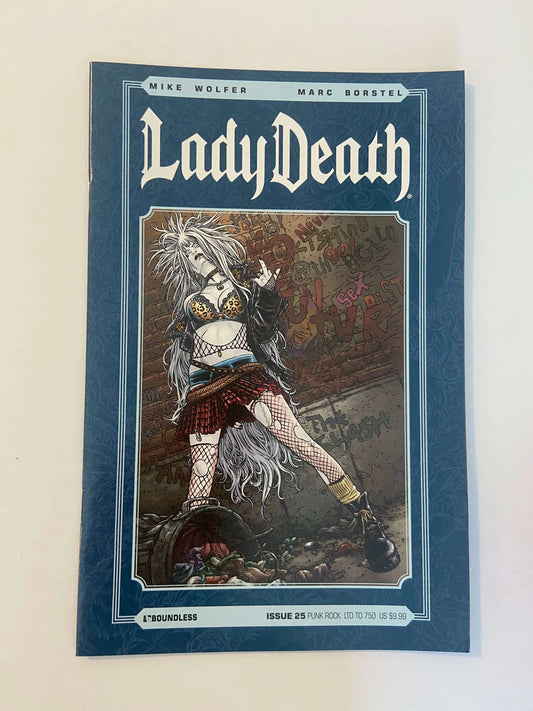 LADY DEATH #25 NM Punk Rock Variant LTD 750