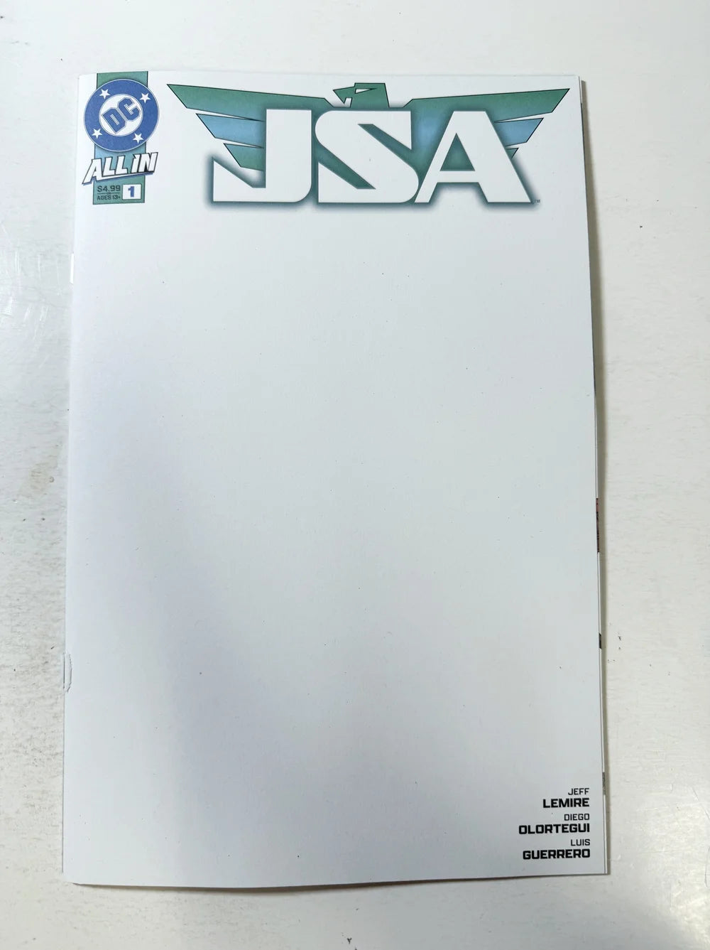 JSA #1 NM Blank Variant