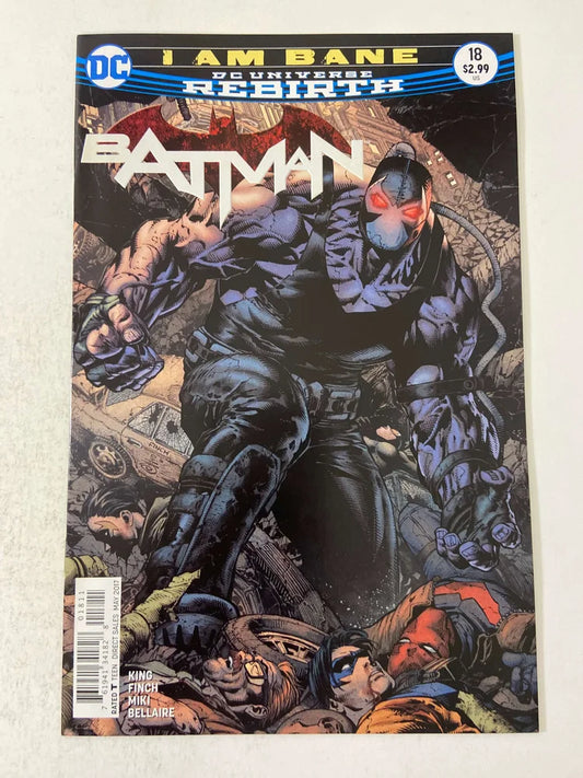 BATMAN #18 Vol 3 NM David Finch Cover