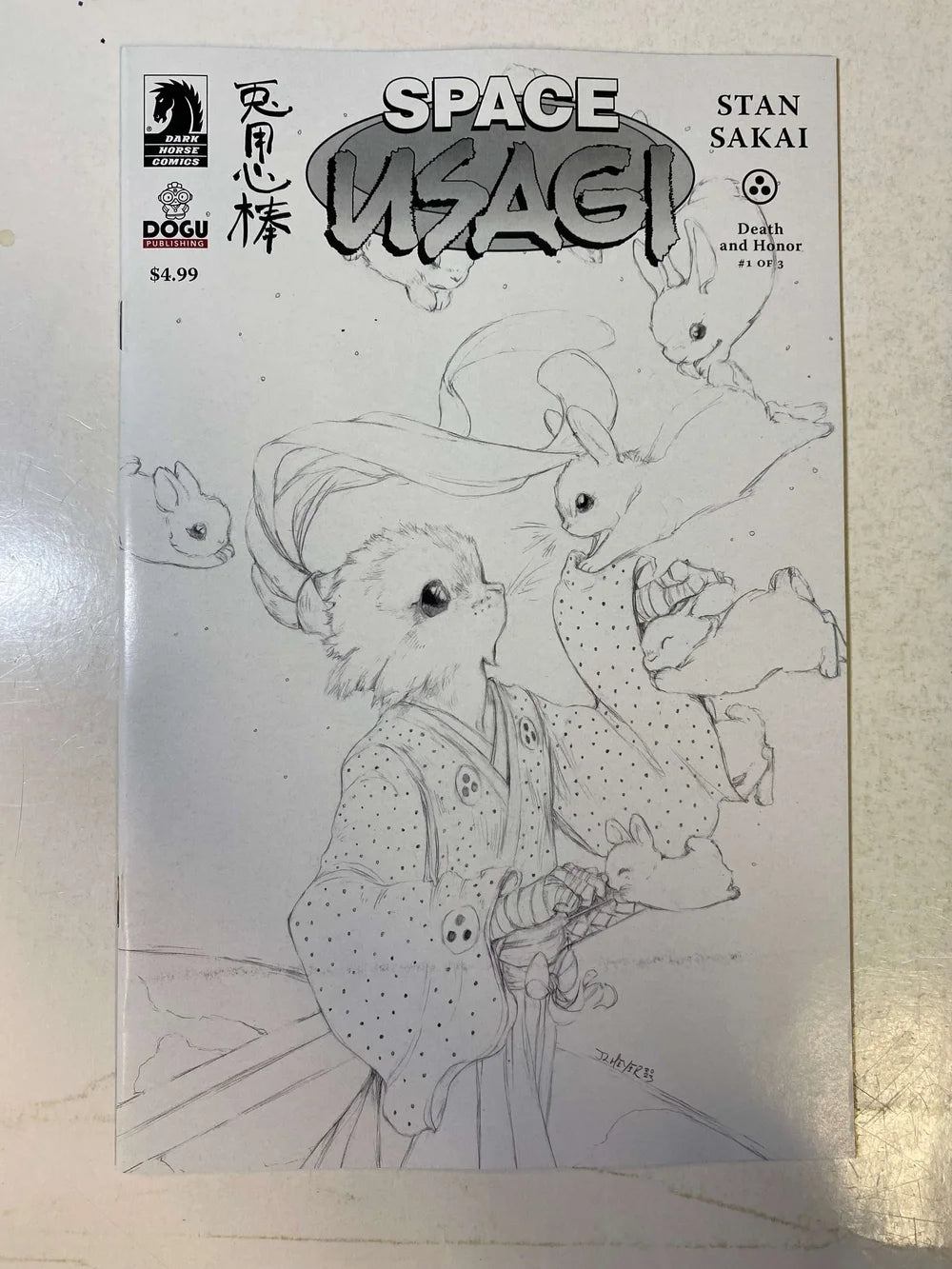SPACE USAGI Death and Honor #1 NM LCSD Meyer Sketch Variant (IDW)