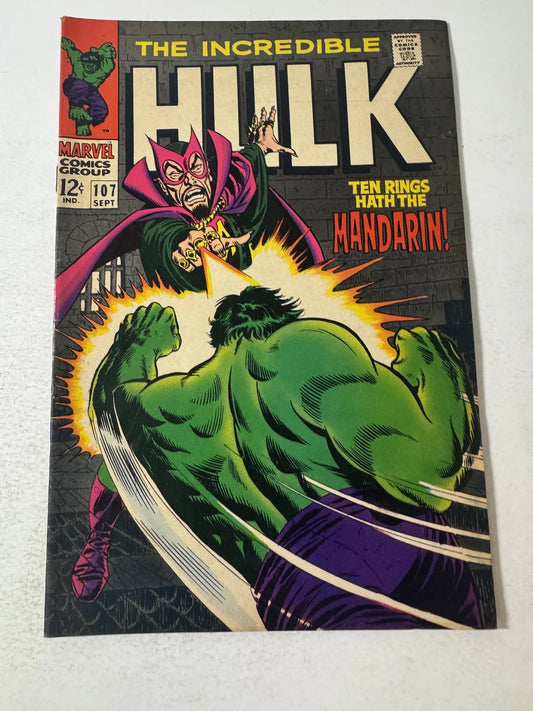 INCREDIBLE HULK #107 FN/VF