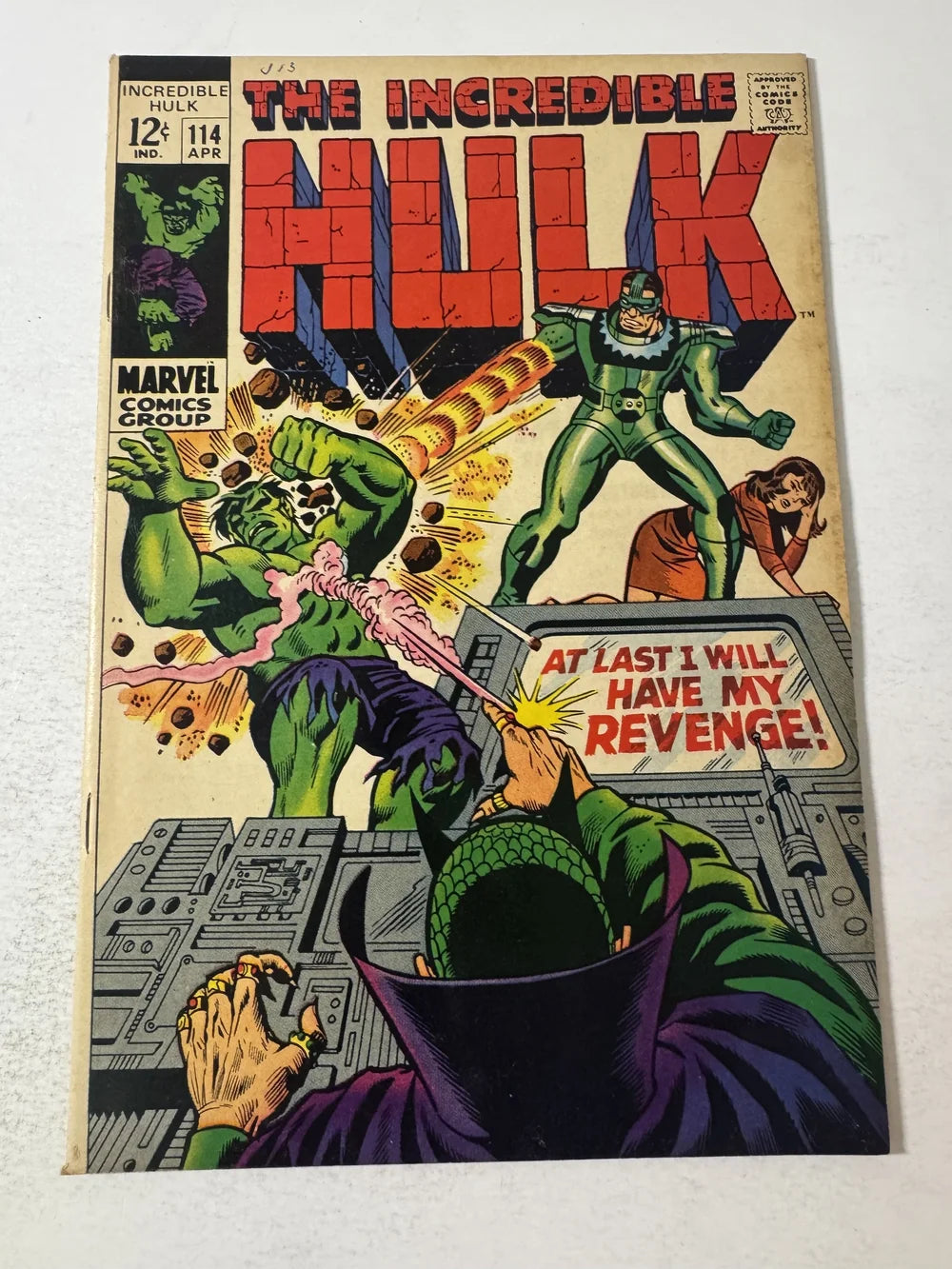 INCREDIBLE HULK #114 FN/VF
