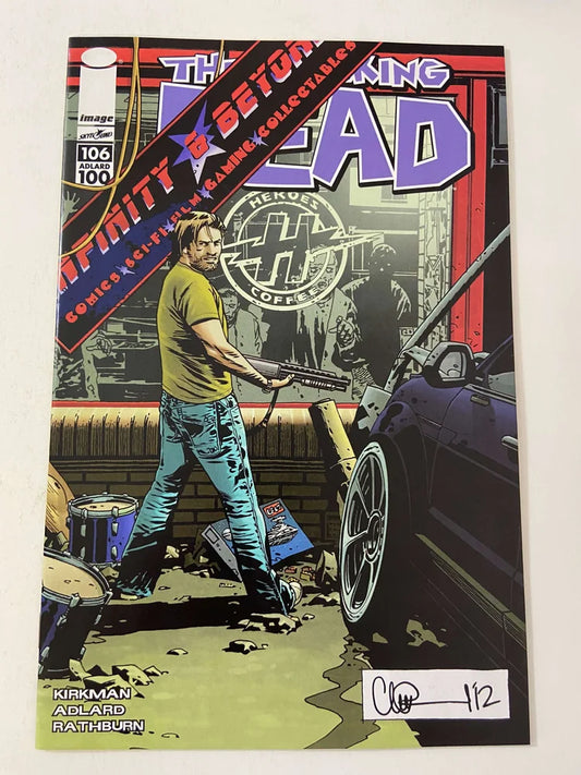 THE WALKING DEAD #106 VF/NM Heroes Coffee Retailer Variant