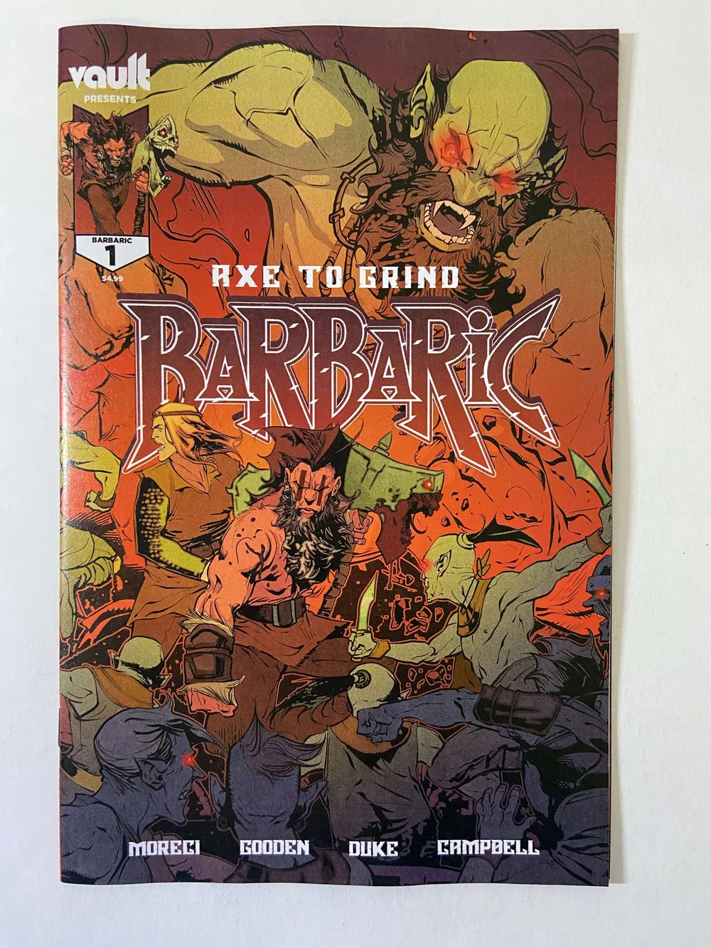 BARBARIC Axe To Grind #1 NM 2nd Print Variant