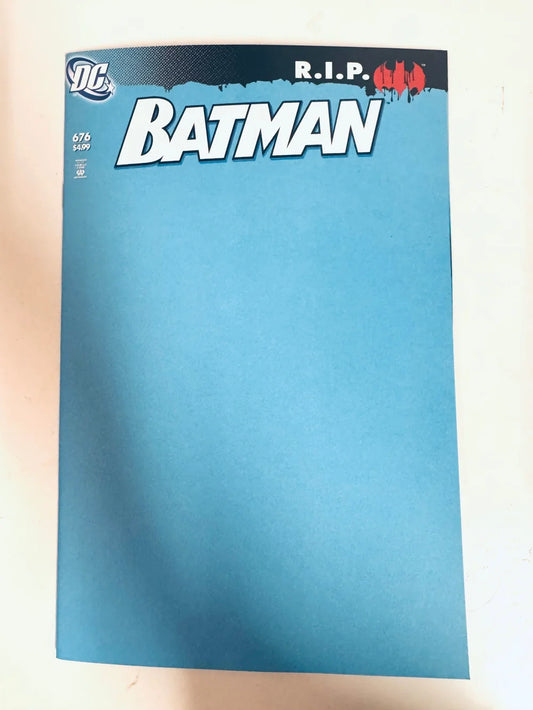 BATMAN #676 NM Facsimile Blank Variant