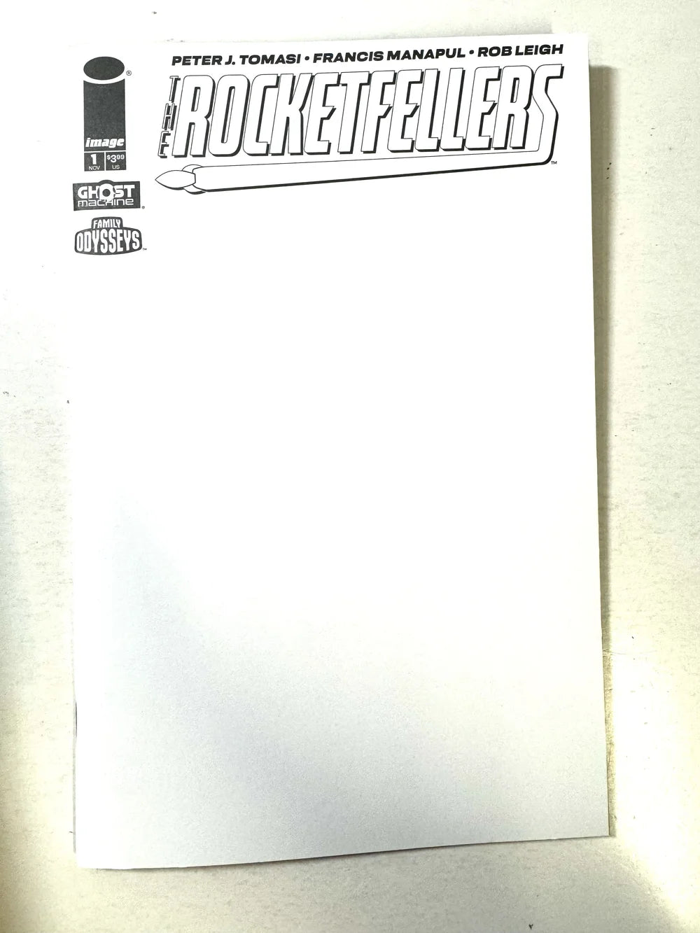 THE ROCKETFELLERS #1 NM Blank Variant
