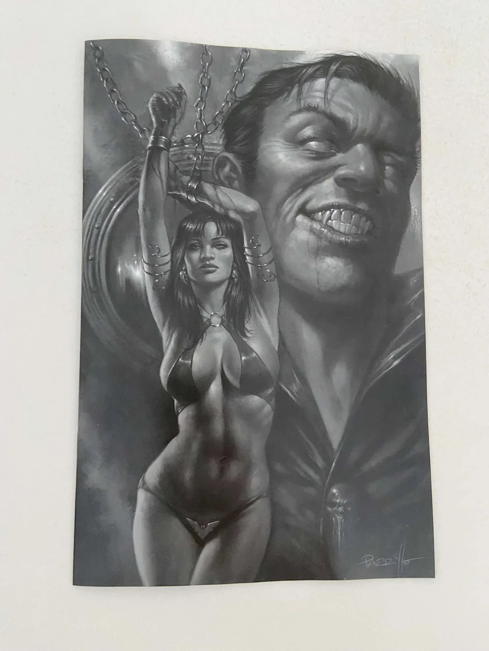 VAMPIRELLA DRACULA UNHOLY #2 NM 1:7 B/W Virgin Lucio Parrillo Variant
