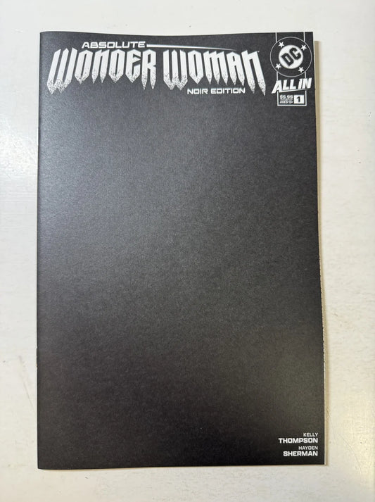 ABSOLUTE WONDER WOMAN Noir #1  NM Blank Variant