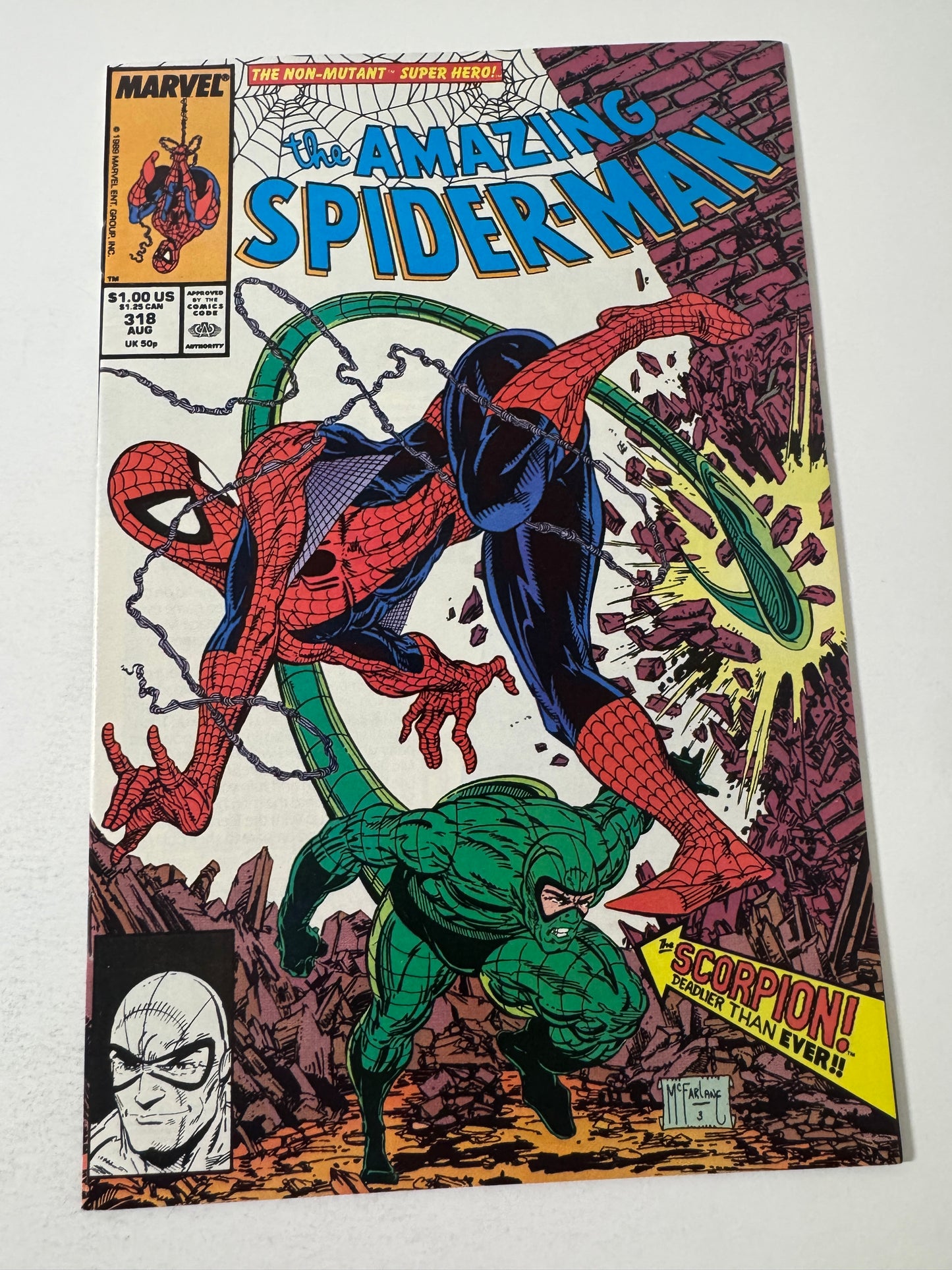 AMAZING SPIDER-MAN #318 VF/NM Todd McFarlane Cover
