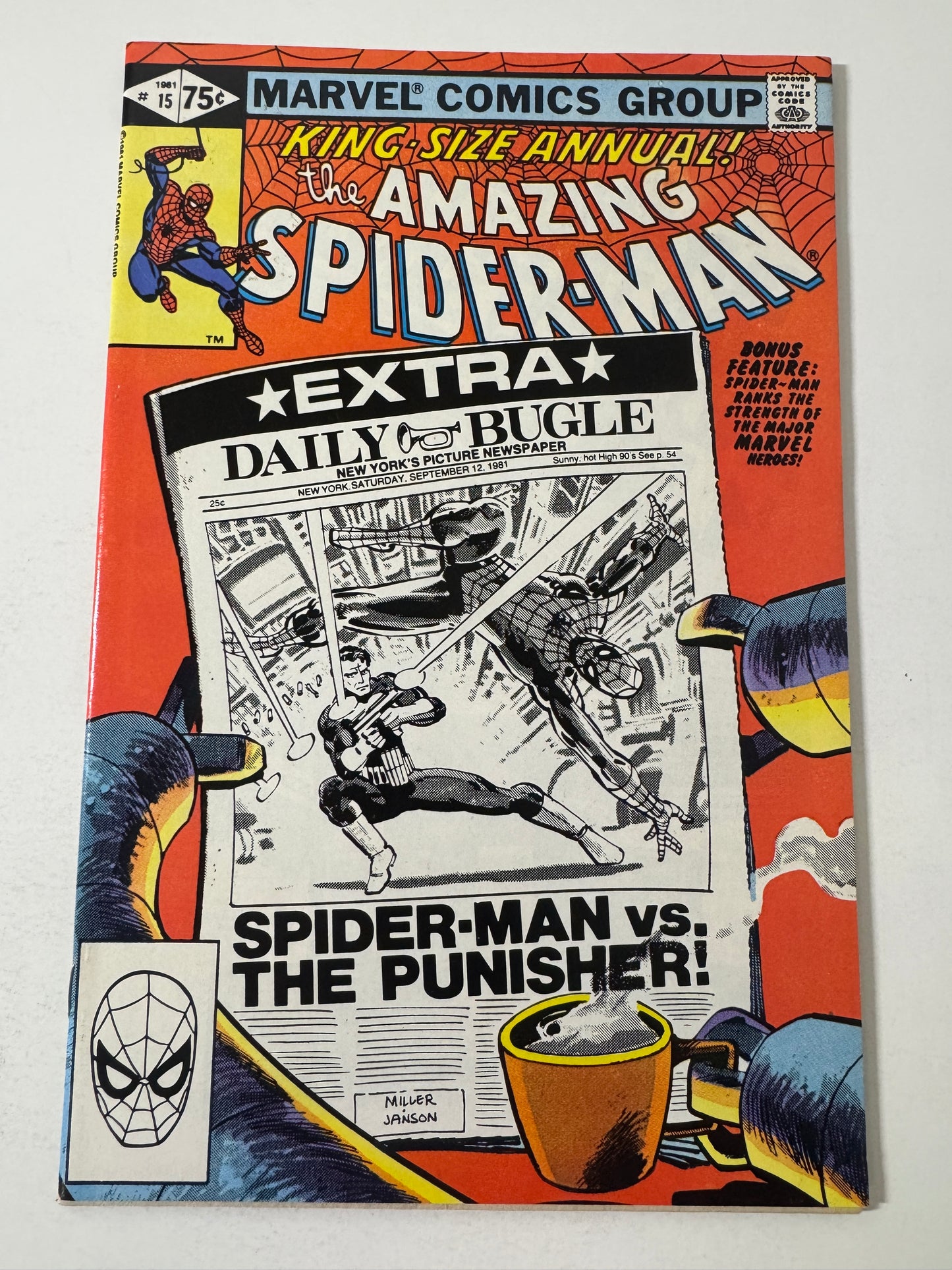AMAZING SPIDER-MAN ANNUAL #15 NM- Frank Miller Cover