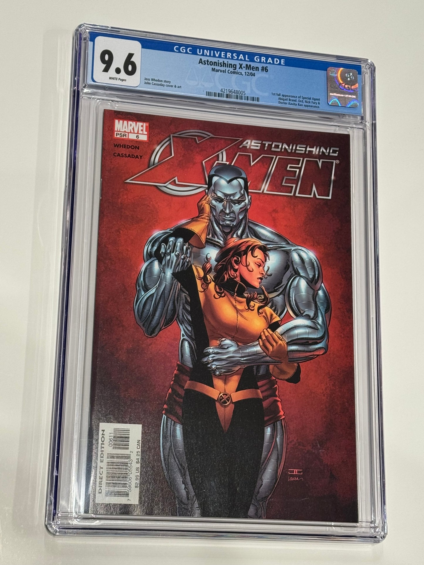 ASTONISHING X-MEN #6 CGC 9.6 John Cassaday Cover 1ST APPEARANCE