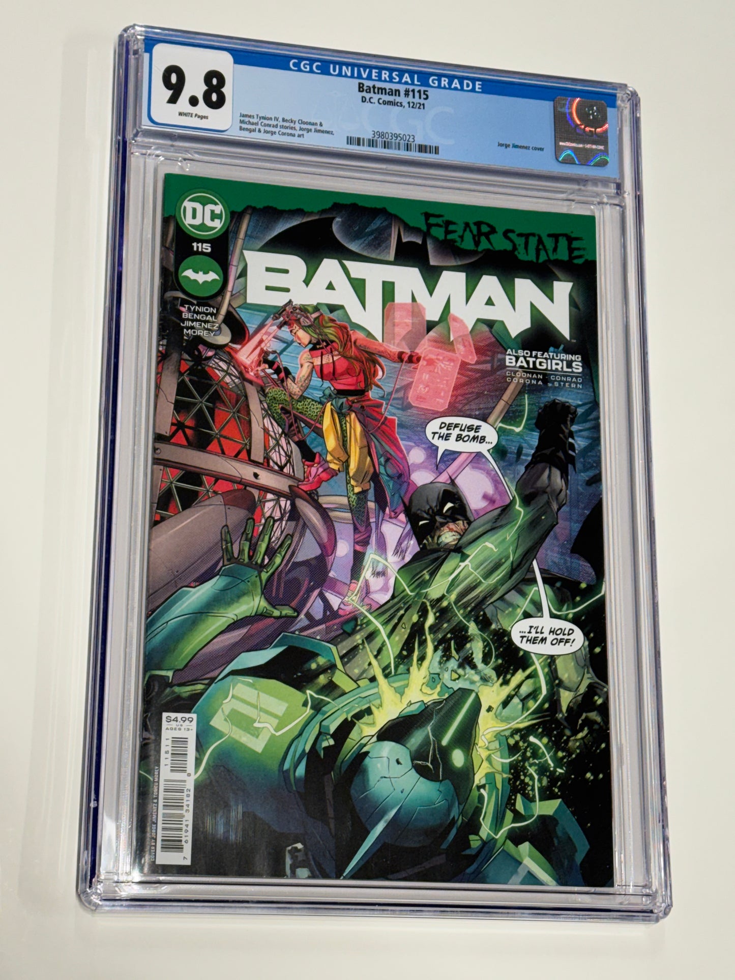 BATMAN #115 Vol 3 CGC 9.8 Jorge Jimenez Cover
