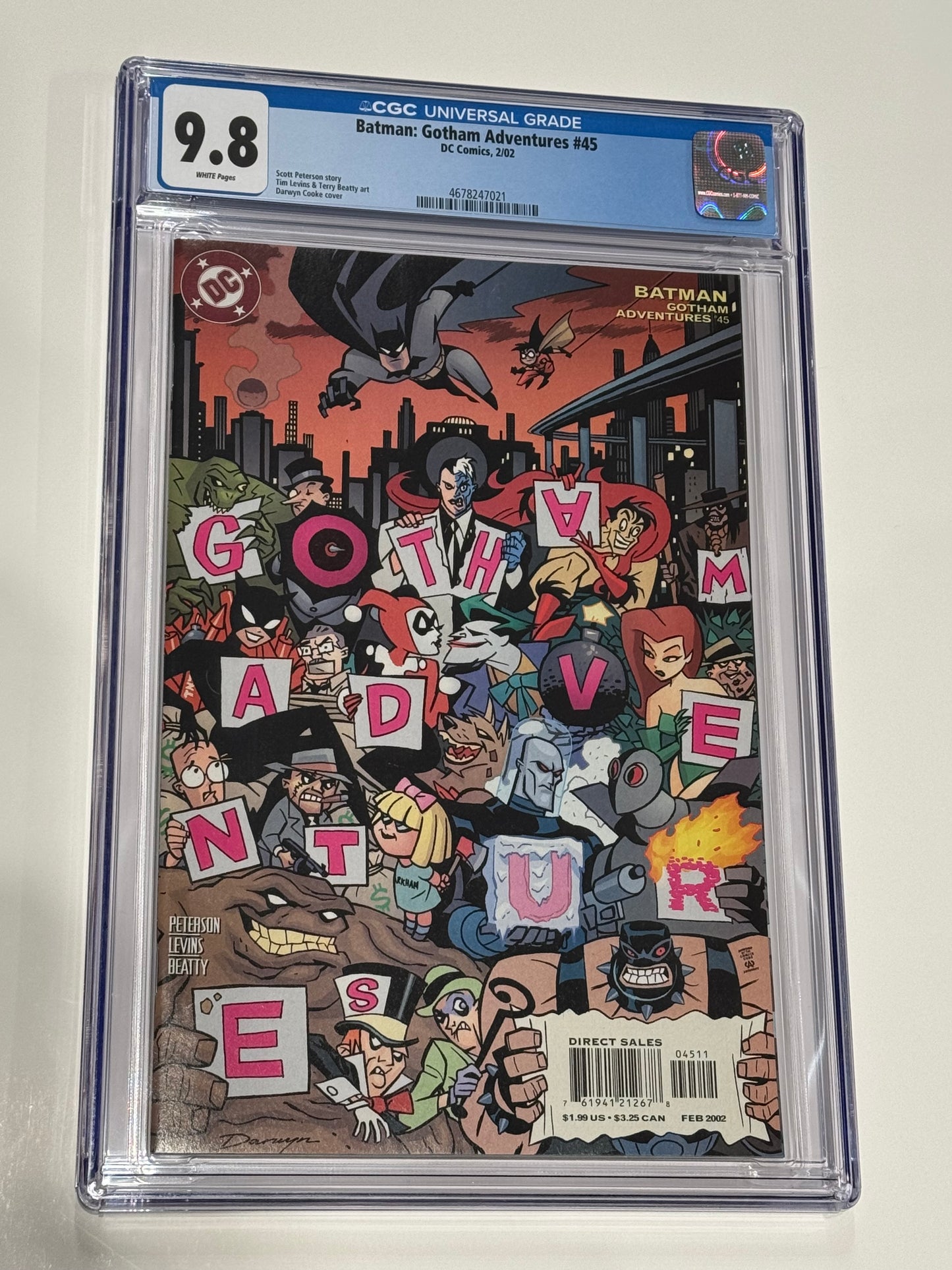 BATMAN GOTHAM ADVENTURES #45 CGC 9.8 Darwyn Cooke Cover