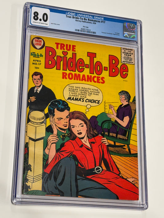 TRUE BRIDE-TO-BE ROMANCES #17 CGC 8.0 Jack Kirby Cover