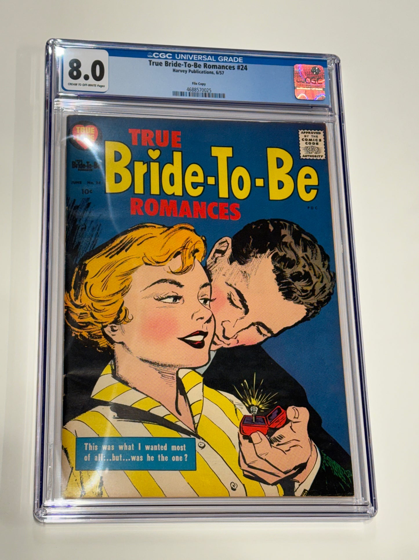 TRUE BRIDE-TO-BE ROMANCES #24 CGC 8.0