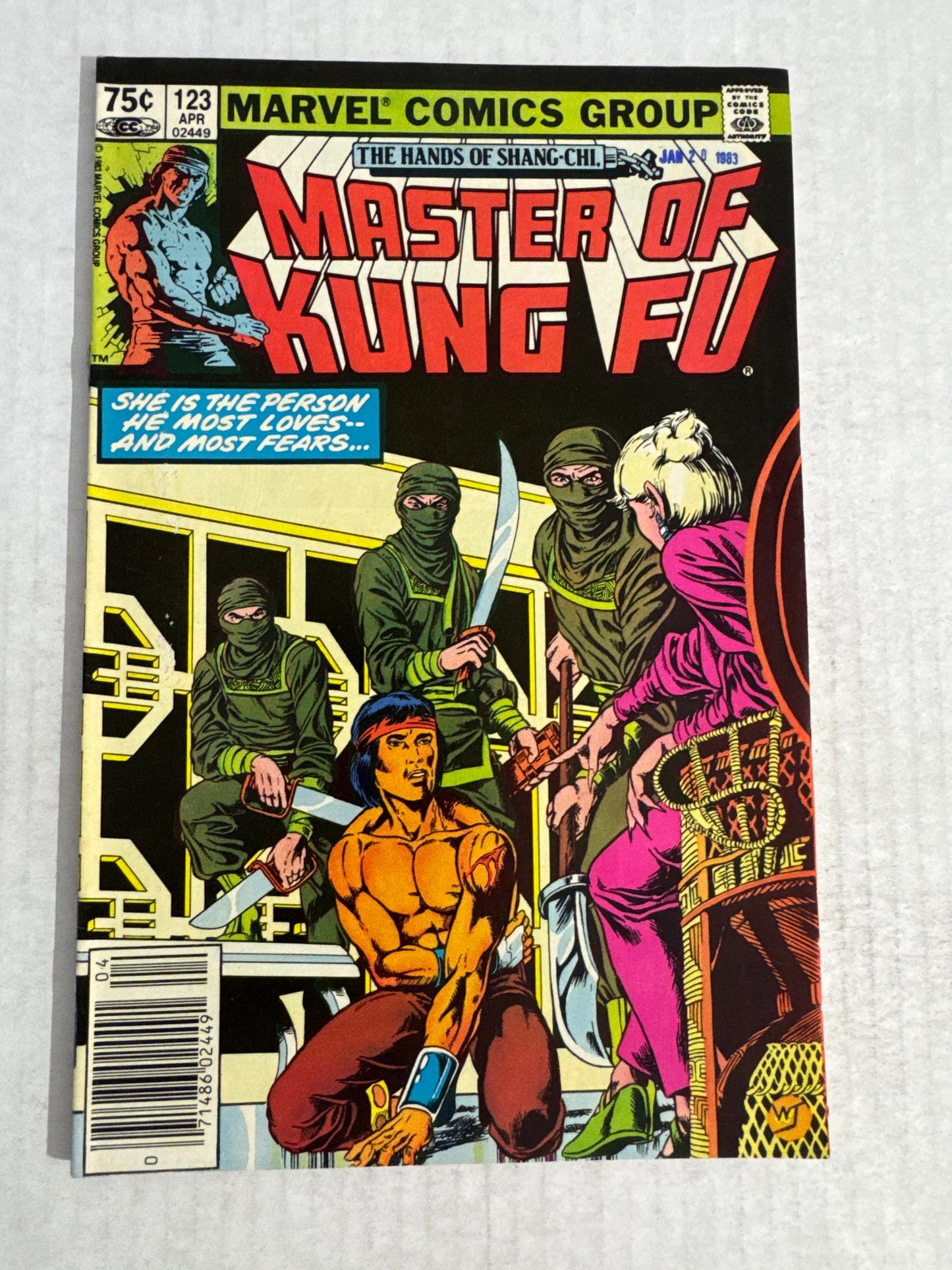 MASTER OF KUNG FU #123 VF/NM CANADIAN PRICE VARIANT
